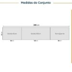 Cozinha Modulada 5 Peças Com Tampo Com Rodapé Ipanema Cabecasa Madeiraoriginals Grafite Trama/ Acácia - Imagem 10