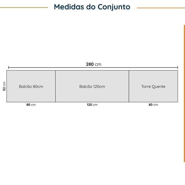 Cozinha Modulada 5 Peças Com Tampo Com Rodapé Ipanema Cabecasa Madeiraoriginals Grafite Trama/ Acácia - Imagem 10