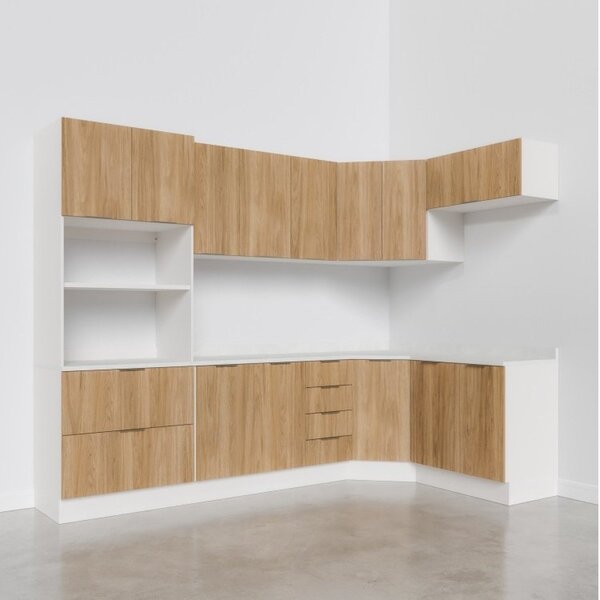 Cozinha Modulada 7 Peças 1 Tampo 3 Aéreos 3 Balcões E Torre Quente Ipanema Cabecasa Madeiraoriginals Acácia - Imagem 7