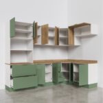 Cozinha Modulada 7 Peças 1 Tampo 3 Aéreos 3 Balcões E Torre Quente Ipanema Cabecasa Madeiraoriginals Verde/amadeirado - Imagem 6