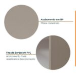 Cozinha Modulada 7 Peças Com Tampo E Rodapé Ipanema Cabecasa Madeiraoriginals Fendi Trama - Imagem 5