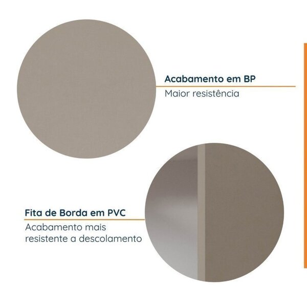 Cozinha Modulada 7 Peças Com Tampo E Rodapé Ipanema Cabecasa Madeiraoriginals Fendi Trama - Imagem 5