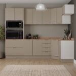 Cozinha Modulada 7 Peças Com Tampo E Rodapé Ipanema Cabecasa Madeiraoriginals Fendi Trama