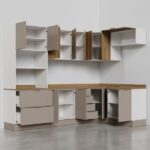 Cozinha Modulada 7 Peças Com Tampo E Rodapé Ipanema Cabecasa Madeiraoriginals Fendi Trama/acácia - Imagem 6