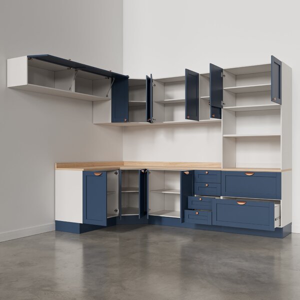 Cozinha Modulada 8 Peças 1 Tampo 4 Aéreos 3 Balcões E Torre Quente Arizona Cabecasa Madeiraoriginals - Imagem 3