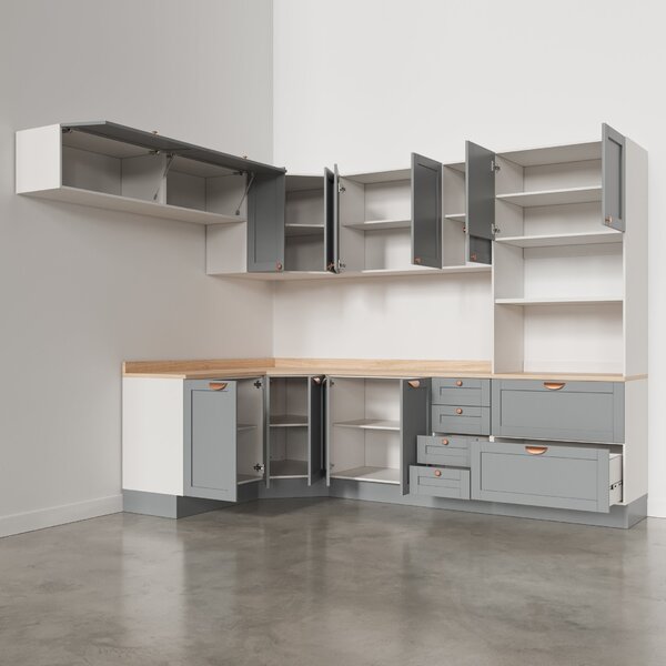 Cozinha Modulada 8 Peças 1 Tampo 4 Aéreos 3 Balcões E Torre Quente Arizona Cabecasa Madeiraoriginals - Imagem 3