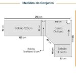 Cozinha Modulada 8 Peças Com Tampo Com Rodapé 4 Aéreos E 4 Balcões Ipanema Cabecasa Madeiraoriginals Fendi Trama - Imagem 10