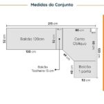 Cozinha Modulada 8 Peças Sem Tampo Com Rodapé 4 Aéreos E 4 Balcões Ipanema Cabecasa Madeiraoriginals Verde - Imagem 10