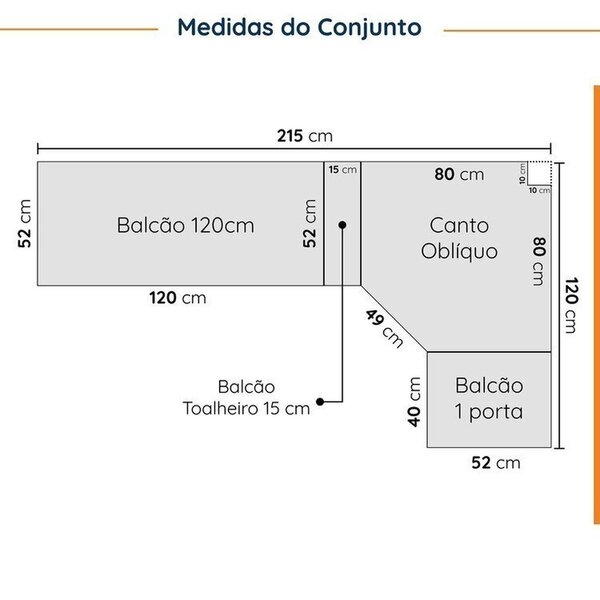 Cozinha Modulada 8 Peças Sem Tampo Com Rodapé 4 Aéreos E 4 Balcões Ipanema Cabecasa Madeiraoriginals Verde - Imagem 10