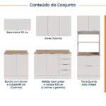 Cozinha Modulada Com Tampo 2 Aéreos 2 Balcões 1 Torre Quente Ipanema Cabecasa Madeiraoriginals - Imagem 9
