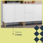 Cozinha Modulada Completa 15 Peças Vidros Reflecta Com Tampo E Painel Art Freijo/ Artico/ Soft - Imagem 2