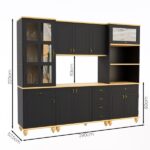 Cozinha Retrô 5 Peças Preto/marfim - Imagem 9