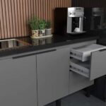 Gabinete De Cozinha Cinza Em Madeira Montado 194cm Cisne Cozimax - Imagem 2