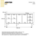 Gabinete De Cozinha Em Aço Preto 192cm Jupiter Cozimax - Imagem 3