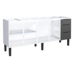 Gabinete De Cozinha Em Aço Preto 192cm Jupiter Cozimax - Imagem 5