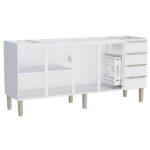 Gabinete De Cozinha Montado Em Aço Branco 192cm Flora Cozimax - Imagem 5