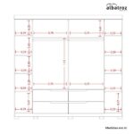 Guarda-roupa 06 Portas E 04 Gavetas Com Espelhos Doble Casal - Imagem 6