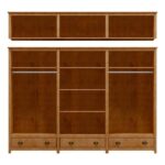 Guarda Roupa 12p 3g Espelho Madeira Maciça 261 Cm 9134 Milani Store - Imagem 5