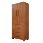 Guarda-roupa 2 Portas 4 Gavetas Ilhéus Espresso Móveis Cinamomo - Imagem 10