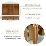 Guarda-roupa Bipartido 6 Portas 6 Gavetas 100% Madeira Maciça Linha Ouro Freijó - Imagem 8