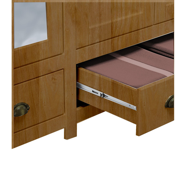 Guarda-roupa Casal 10 Portas 3 Gavetas Topázio Freijó Madeira Pinus - Finestra - Imagem 3