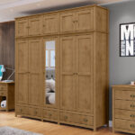Guarda-roupa Casal 10 Portas 3 Gavetas Topázio Freijó Madeira Pinus - Finestra