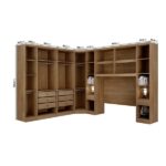 Guarda-roupa Casal 12 Portas 7 Peças Modulado Cairo Cumaru/fendi - Imagem 7