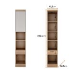 Guarda-roupa Casal 12 Portas 7 Peças Modulado Cairo Cumaru/fendi - Imagem 6