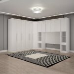 Guarda-roupa Casal 12 Portas 7 Peças Modulado Cairo Neve - Imagem 3