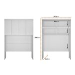 Guarda-roupa Casal 12 Portas 7 Peças Modulado Cairo Neve - Imagem 4