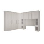 Guarda-roupa Casal 12 Portas 7 Peças Modulado Cairo Neve - Imagem 7