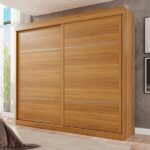 Guarda Roupa Casal 2 Portas 6 Gavetas Trancoso Cinamomo/off White