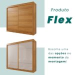 Guarda Roupa Casal 2 Portas 6 Gavetas Trancoso Cinamomo/off White - Imagem 2