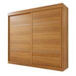 Guarda Roupa Casal 2 Portas 6 Gavetas Trancoso Cinamomo/off White - Imagem 6