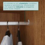 Guarda Roupa Casal 2 Portas 6 Gavetas Trancoso Cinamomo/off White - Imagem 7