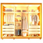 Guarda-roupa Casal 3 Portas Reflecta Com Pés E Led 100% Mdf Platinum Naturale - Imagem 2