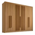 Guarda Roupa Casal 6 Portas 7 Gavetas - Athos Ripado-cinamomo - Móveis D'doro