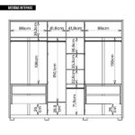 Guarda-roupa Casal Cristal 6 Portas Reflecta 4 Gavetas Buriti/fendi - Caemmun - Imagem 5