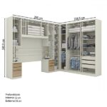 Guarda-roupa Casal Modulado Seletto 9 Portas 9 Gavetas Me14 Areia/jequitibá - Henn - Imagem 7