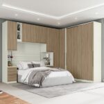 Guarda-roupa Casal Modulado Seletto 9 Portas 9 Gavetas Me14 Areia/jequitibá - Henn