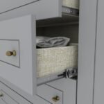 Guarda Roupa Casal Nova York 6 Portas 4 Gavetas Espresso Móveis Cinza - Imagem 4