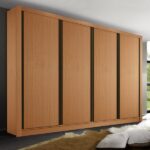 Guarda Roupa Casal Premium Liv 279,3cm 4 Portas 4 Gavetas Espresso Móveis Carvalho