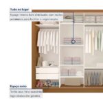 Guarda Roupa Casal Premium Liv 279,3cm 4 Portas 4 Gavetas Espresso Móveis Carvalho - Imagem 2