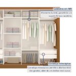 Guarda Roupa Casal Premium Liv 279,3cm 4 Portas 4 Gavetas Espresso Móveis Carvalho - Imagem 8