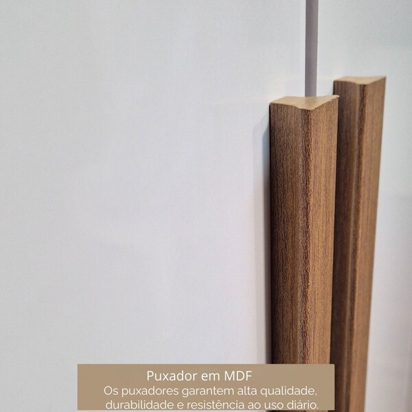 Guarda-roupa Casal Severo 6 Portas 6 Gavetas Branco - Panorama Móveis - Imagem 5