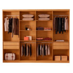 Guarda Roupa Casal Toronto Mdf 8 Portas E 4 Gavetas Moderna Mobília - Imagem 7