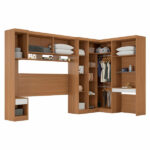 Guarda Roupa De Casal 6 Peças Amendola Branco Modulado Modena Cp17 Demóbile - Imagem 4