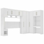 Guarda Roupa De Casal 6 Peças Branco Modulado Modena Cp17 Demóbile