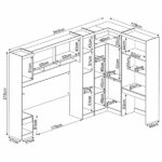 Guarda Roupa De Casal 6 Peças Branco Modulado Modena Cp17 Demóbile - Imagem 4