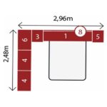 Guarda Roupa De Casal 7 Peças Modulado Modena Cp10 Nogal Touch Demóbile - Imagem 4